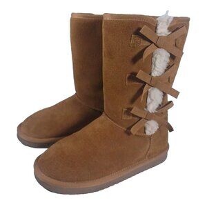 UGG Victoria Tall Chestnut Women's Boots Size 4 EU 36 Koolaburra Line (B…